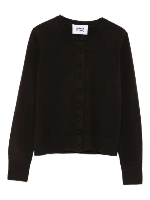 ALPHA STUDIO buttoned round-neck cardigan