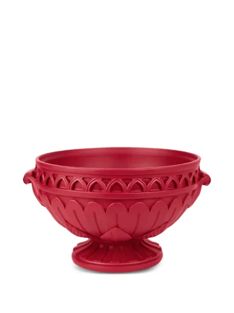 BACI MILANO carved pedestal decorative bowl (14cm x 25cm)