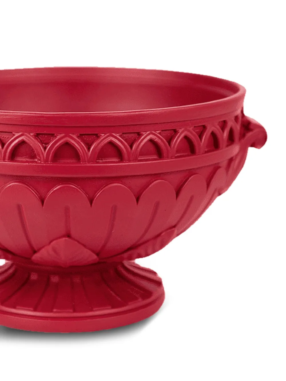 BACI MILANO carved pedestal decorative bowl (14cm x 25cm) | Decorative Trays & Plates | Image 2