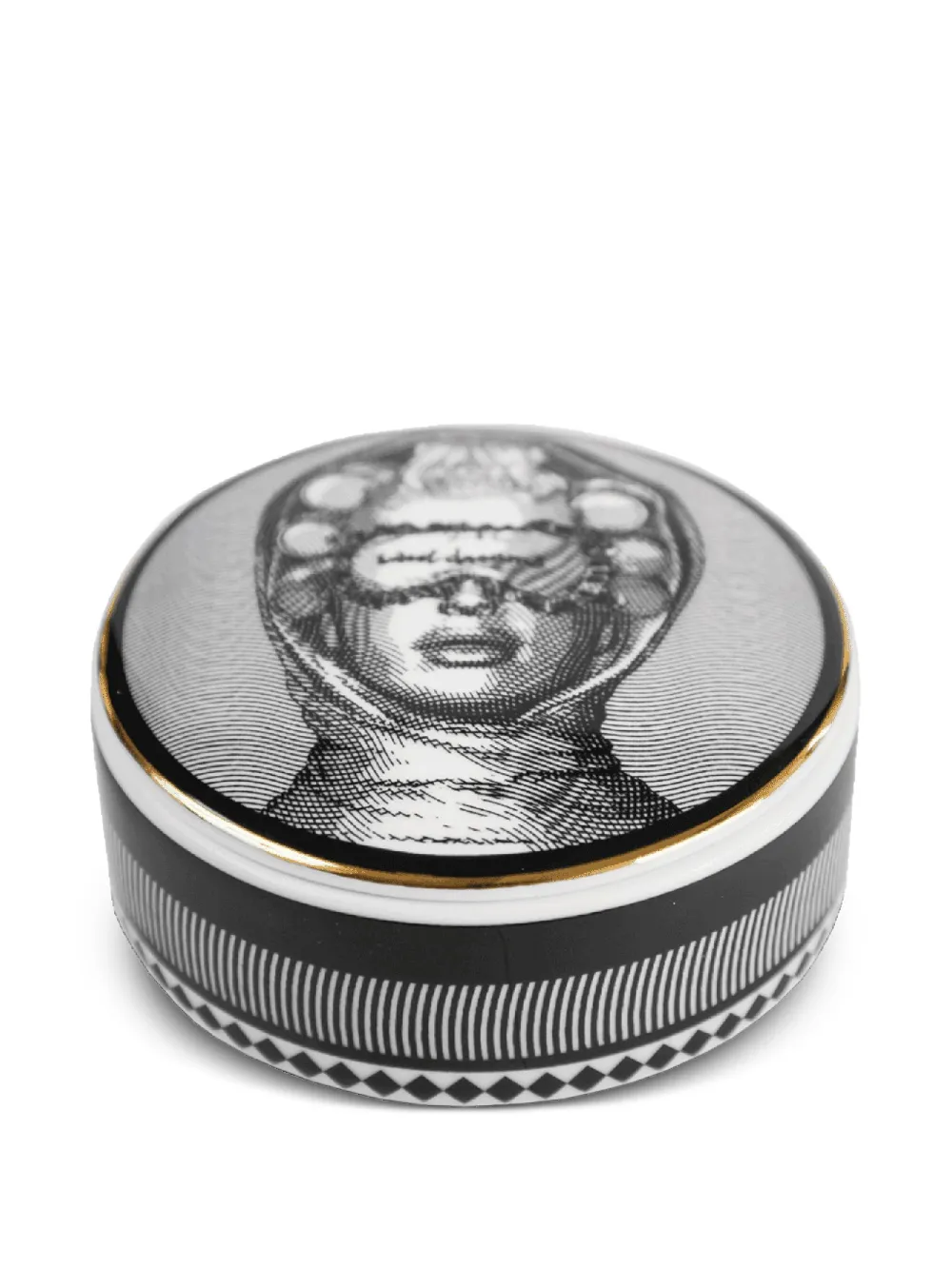 BACI MILANO The dreamer portrait trinket box (13cm) | Black | Image 1