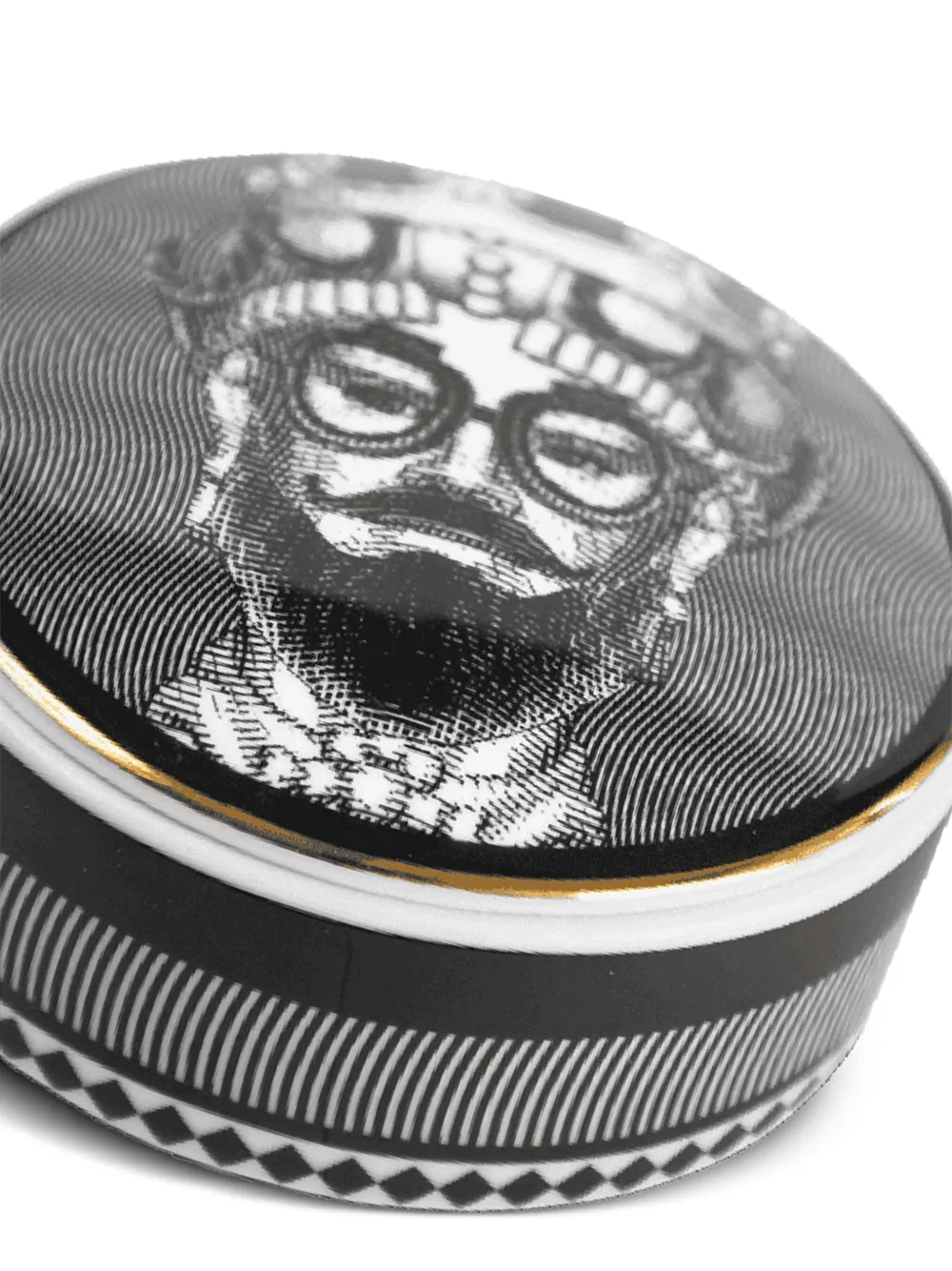 BACI MILANO men-portrait trinket box (13cm) | Decorative Boxes | Image 2