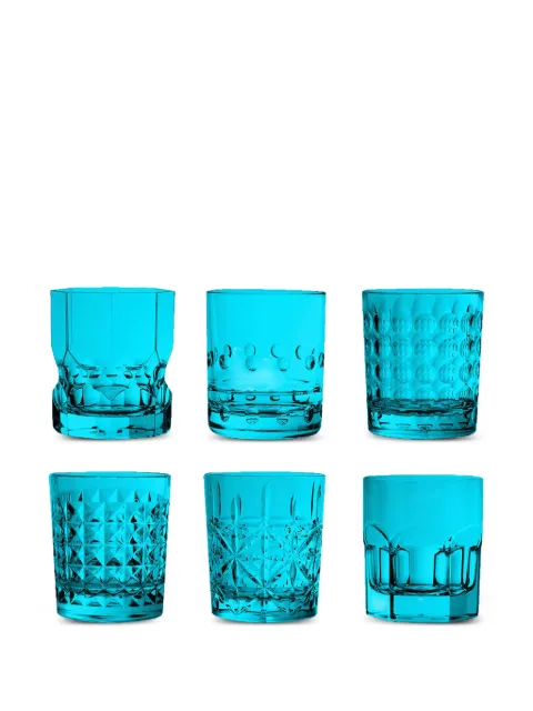 BACI MILANO patterned glasses (set of six)