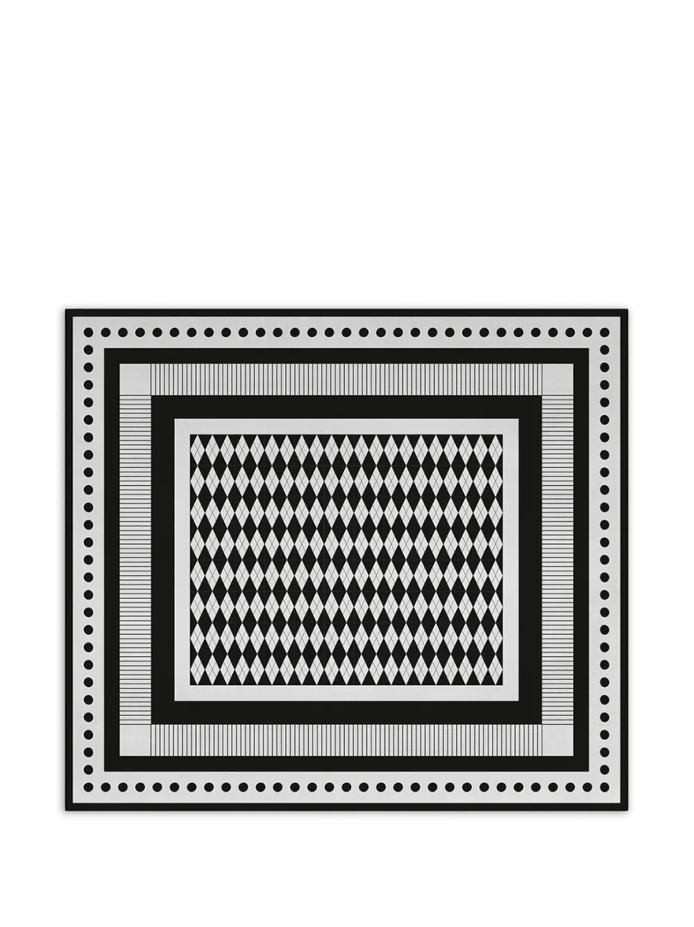 BACI MILANO geometric-pattern tablecloth (160cm x 180cm) | Black | Image 1