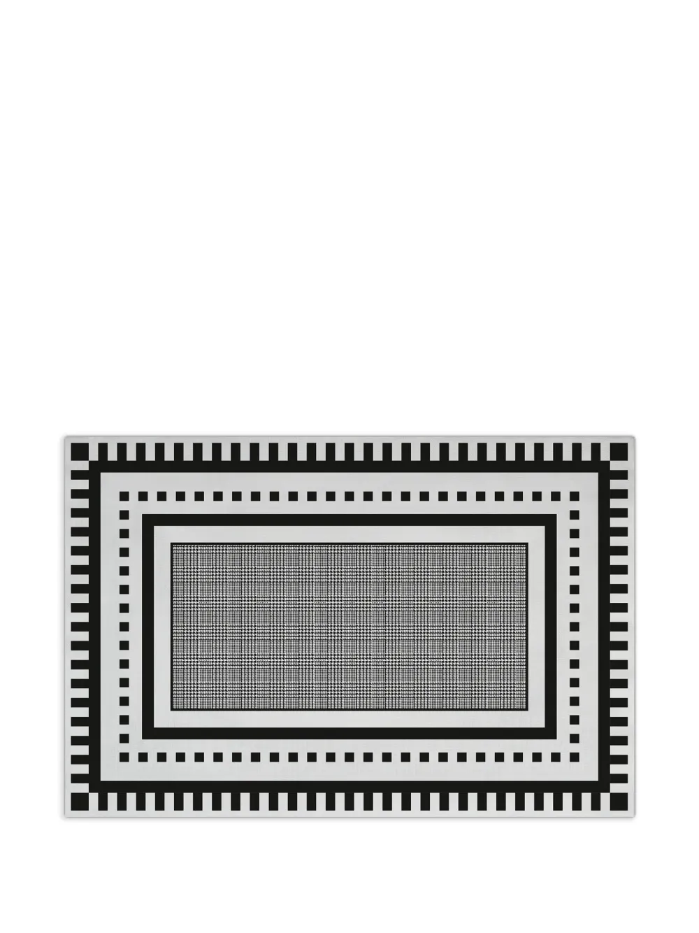 BACI MILANO geometric-pattern tablecloth (160cm x 240cm) | Black | Image 1