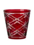 BACI MILANO diamond-patterned glasses (set of two) - Red