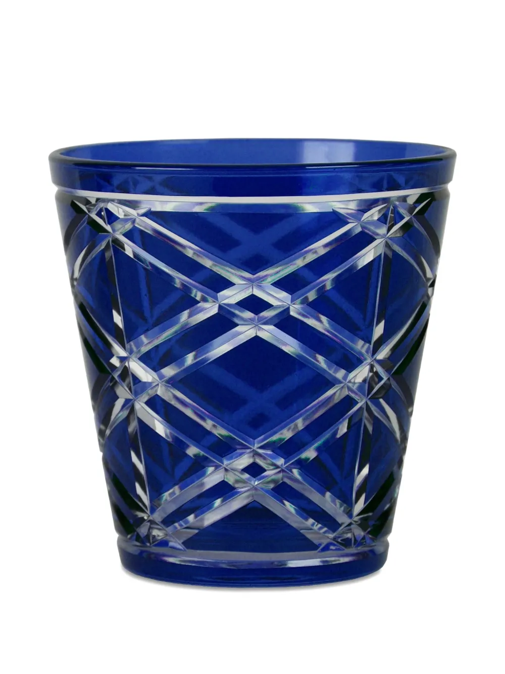 BACI MILANO diamond-pattern glasses (set of two) | Blue | Image 1