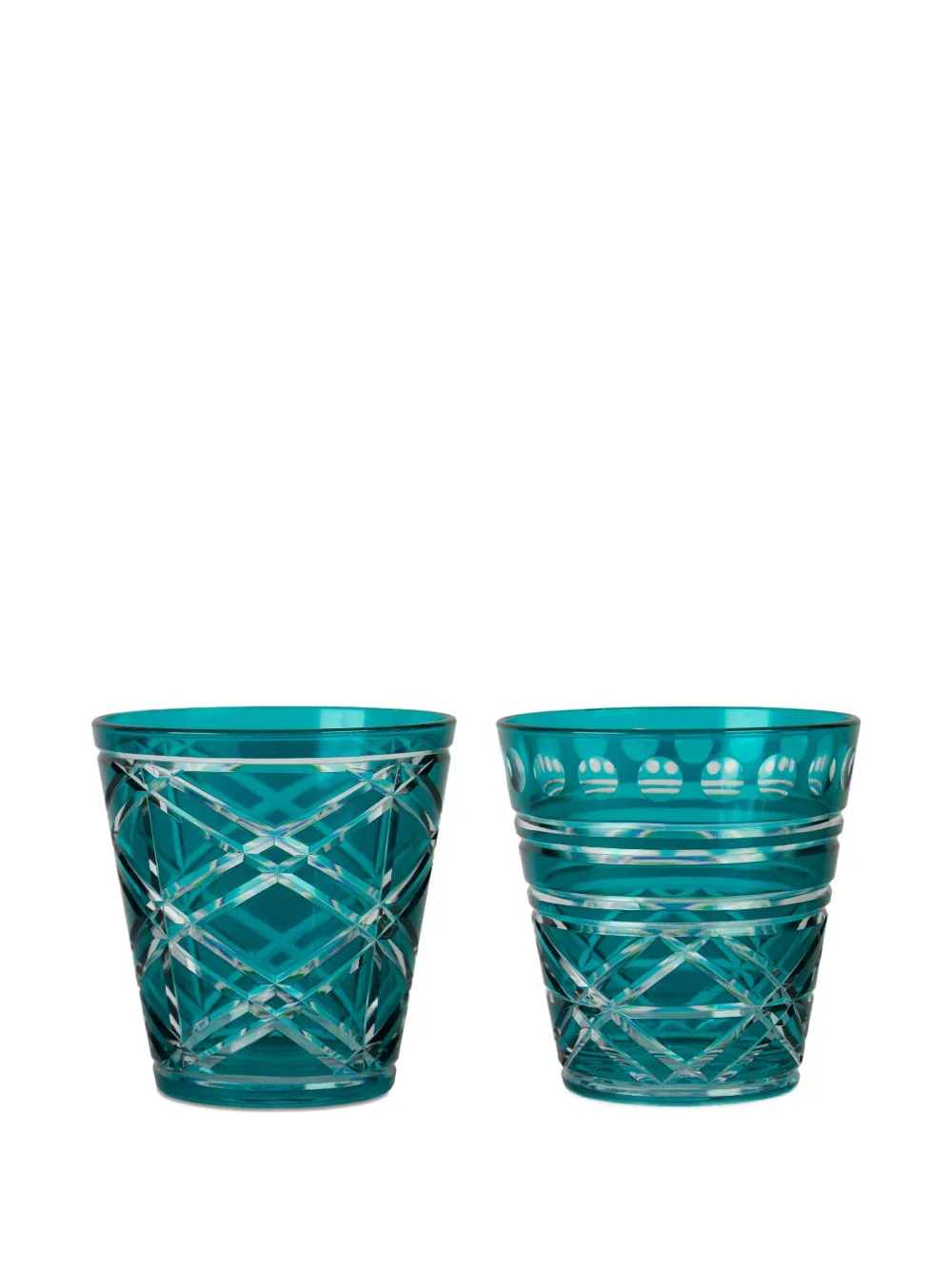 BACI MILANO diamond-patterned glasses (set of two) | Glassware | Image 2