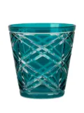 BACI MILANO diamond-patterned glasses (set of two) - Green