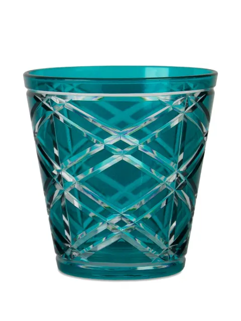 BACI MILANO diamond-patterned glasses (set of two)