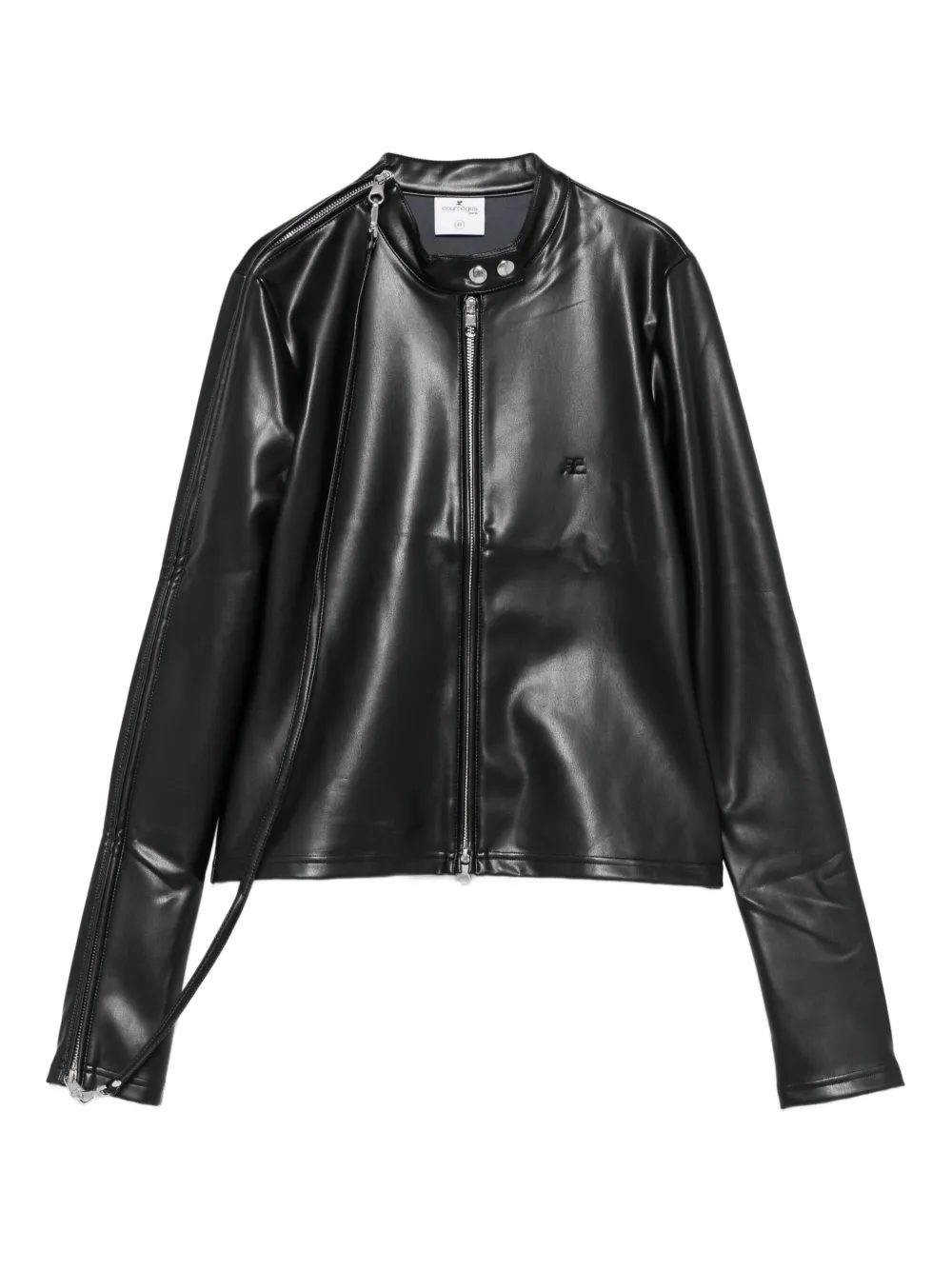 Courrèges zip-fastening leather jacket | Black | Image 1