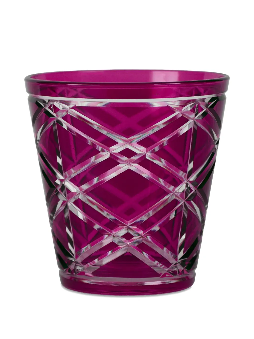 BACI MILANO diamond-pattern glasses (set of two) | Pink | Image 1
