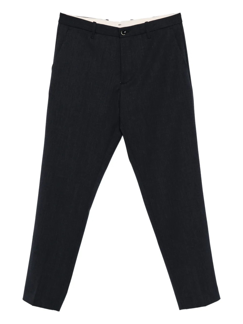 Nine In The Morning Giove Piatto Pressed-crease Trousers In Black