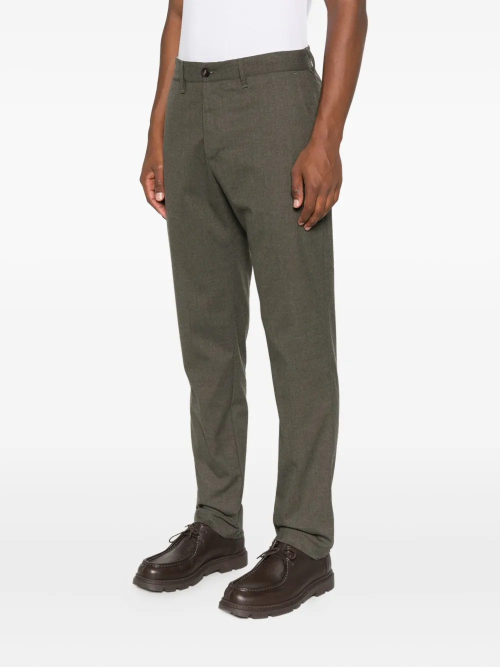 White Sand Jack Button-fly Trousers In Green