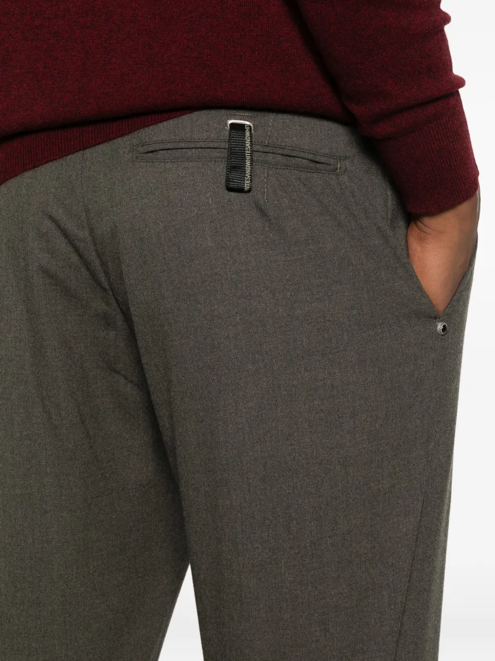 White Sand Jack Button-fly Trousers In Green