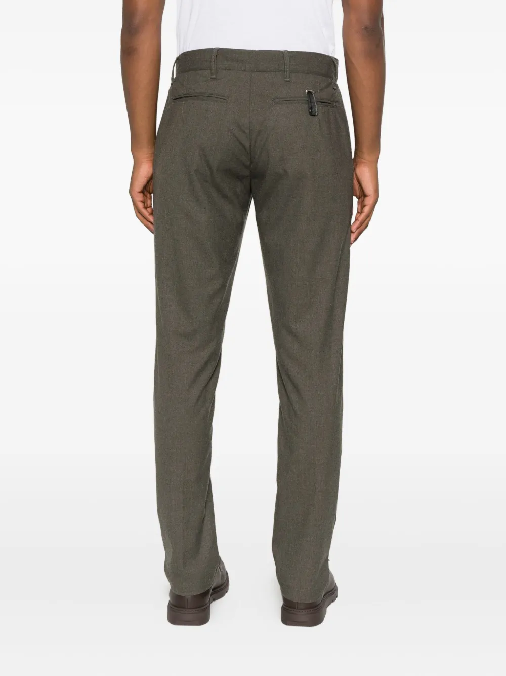 White Sand Jack Button-fly Trousers In Green