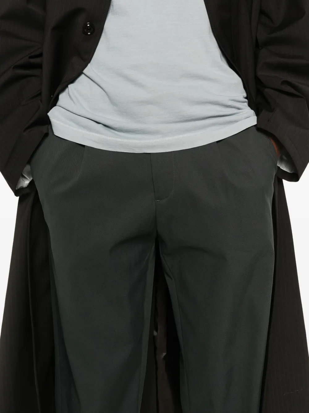 White Sand Plooibroek Grijs