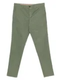 White Sand flat-front cotton trousers - Green