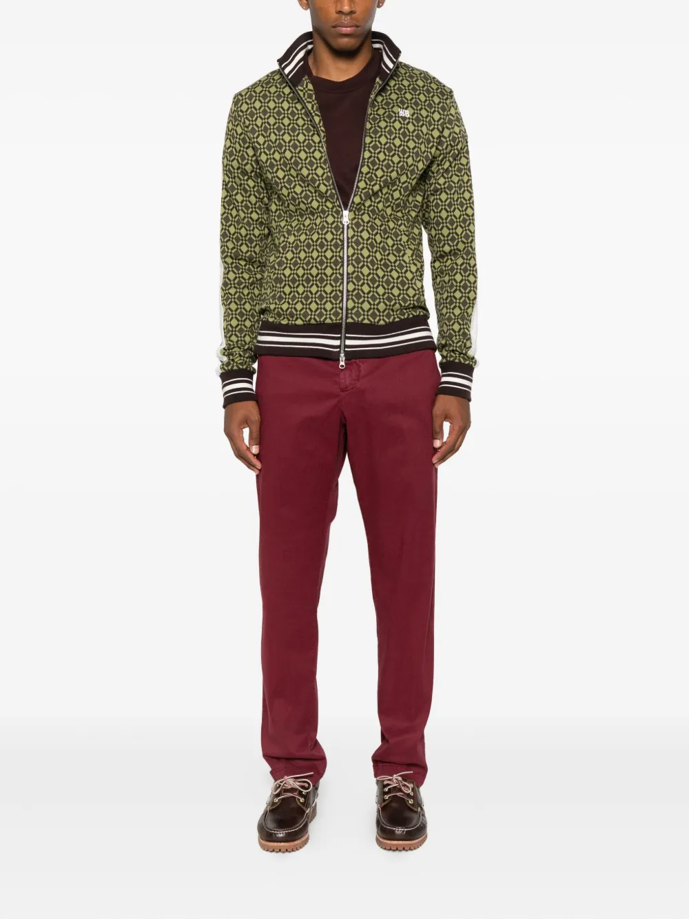 White Sand Jack twill broek - Rood