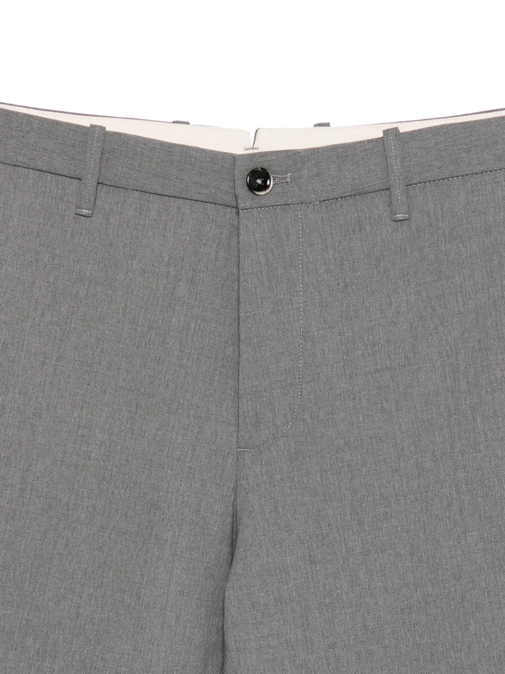 Nine In The Morning Flat-front Trousers In Gray