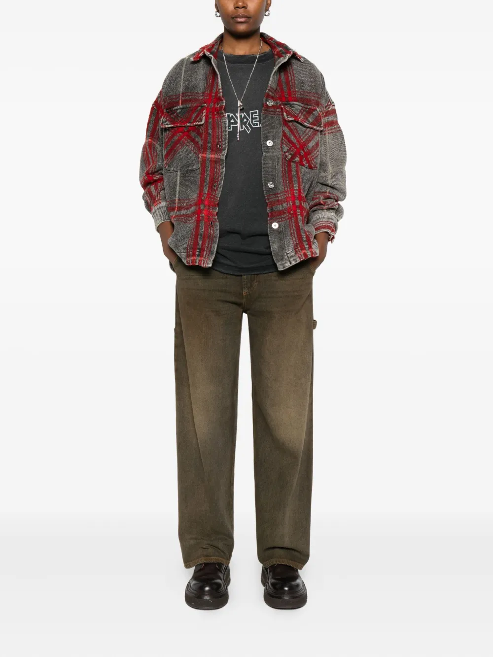 TRUE AVENUE Straight jeans - Bruin
