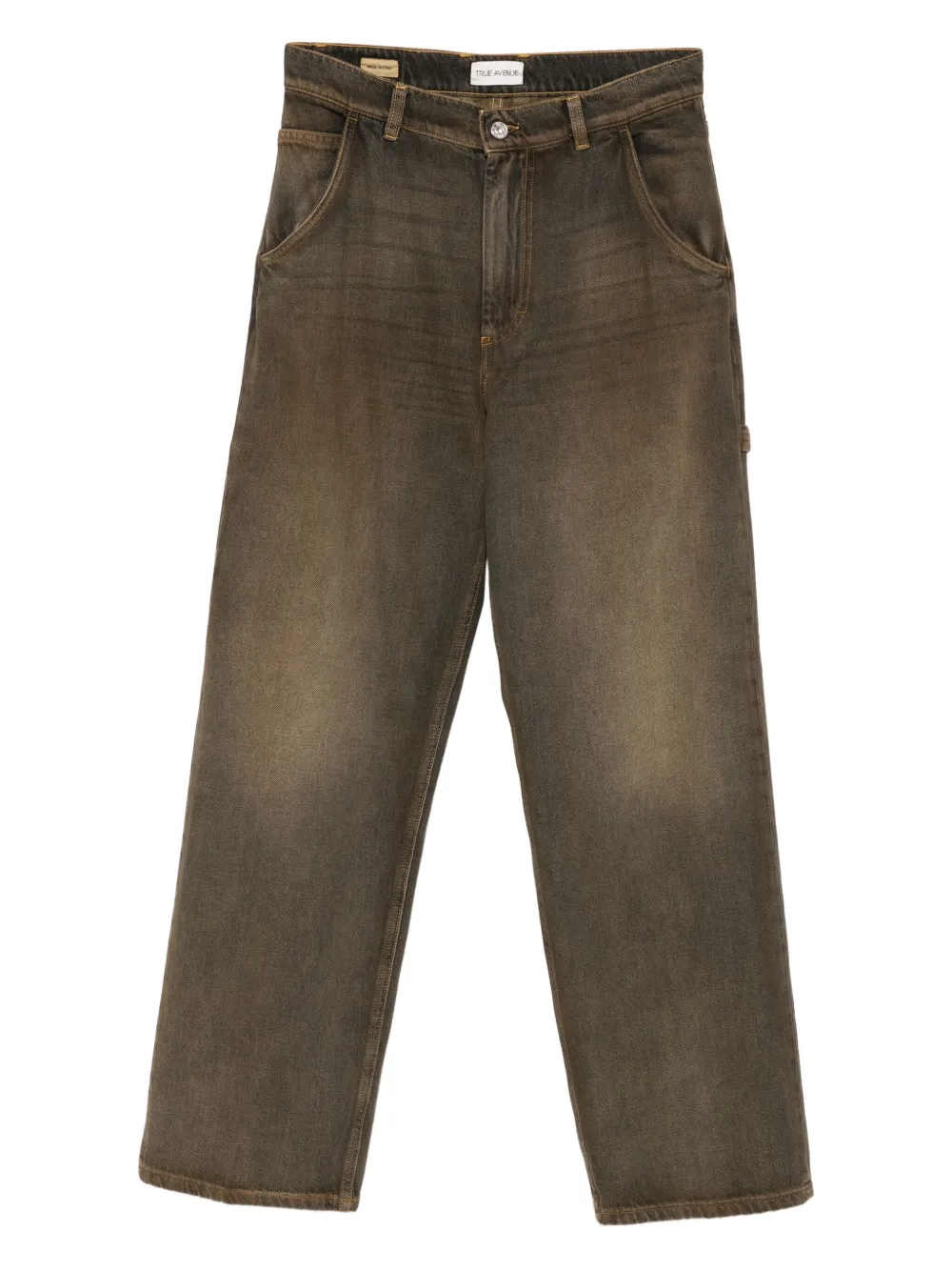 TRUE AVENUE straight-leg jeans | Brown | Image 1