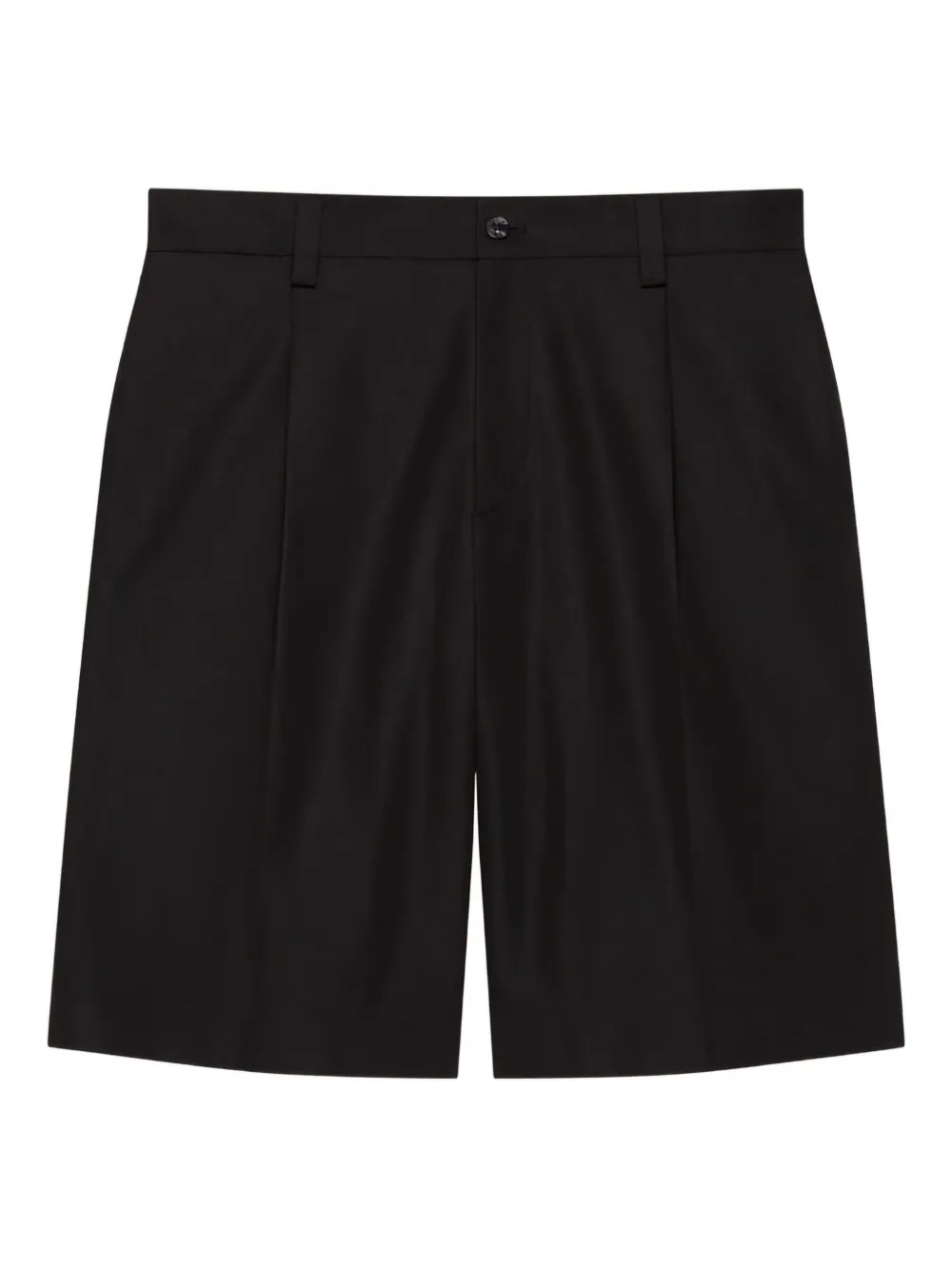 Givenchy Two-pleat Bermuda Shorts In Cotton In Black