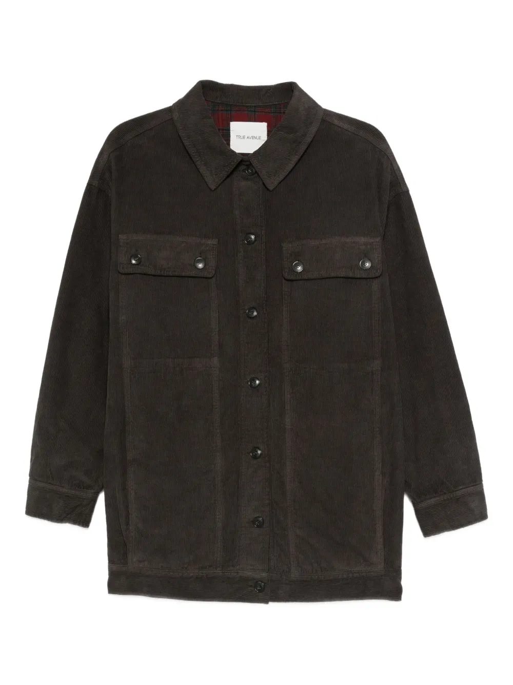 TRUE AVENUE corduroy chest-pocket jacket | Brown | Image 1