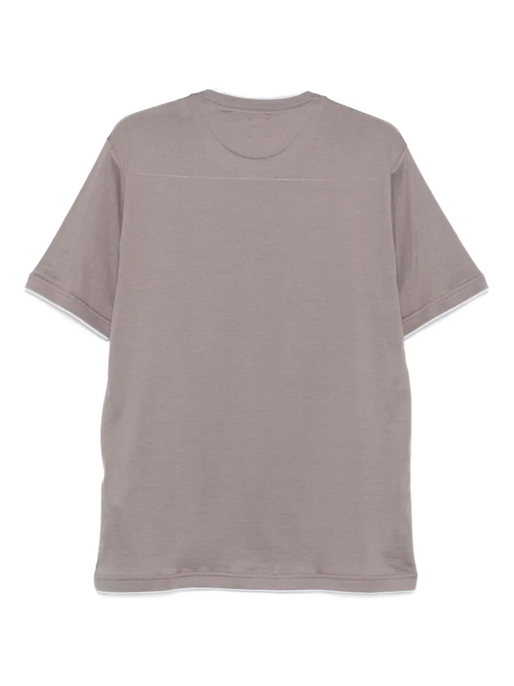 Eleventy layered cotton t-shirt - Grijs