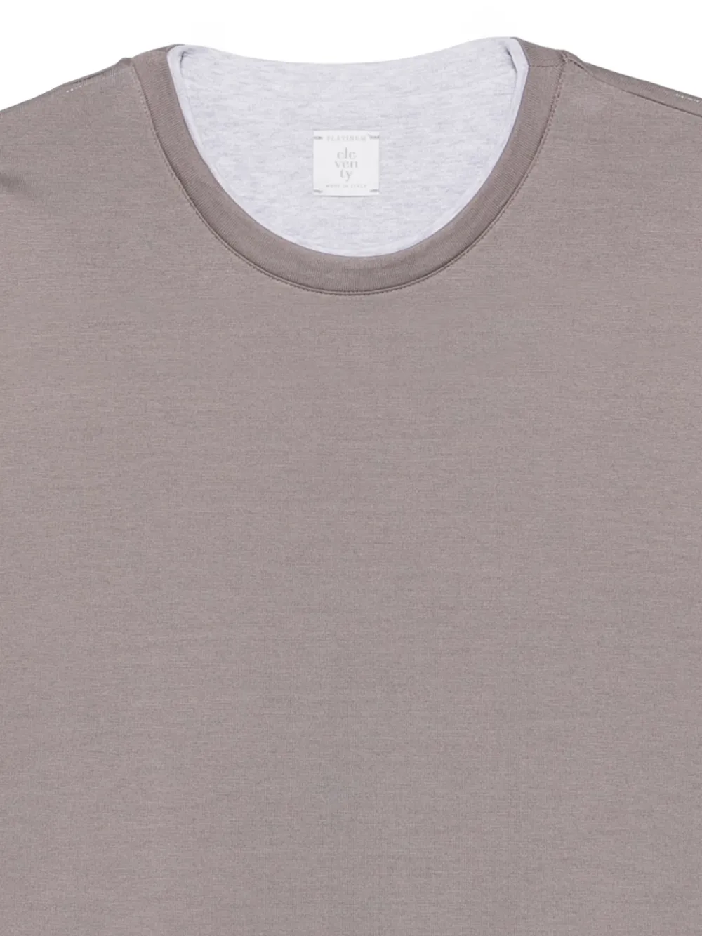 Eleventy Gelaagd katoenen T-shirt Grijs