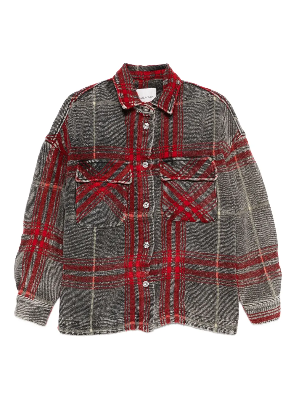 TRUE AVENUE checked button-fastening jacket | Grey | Image 1