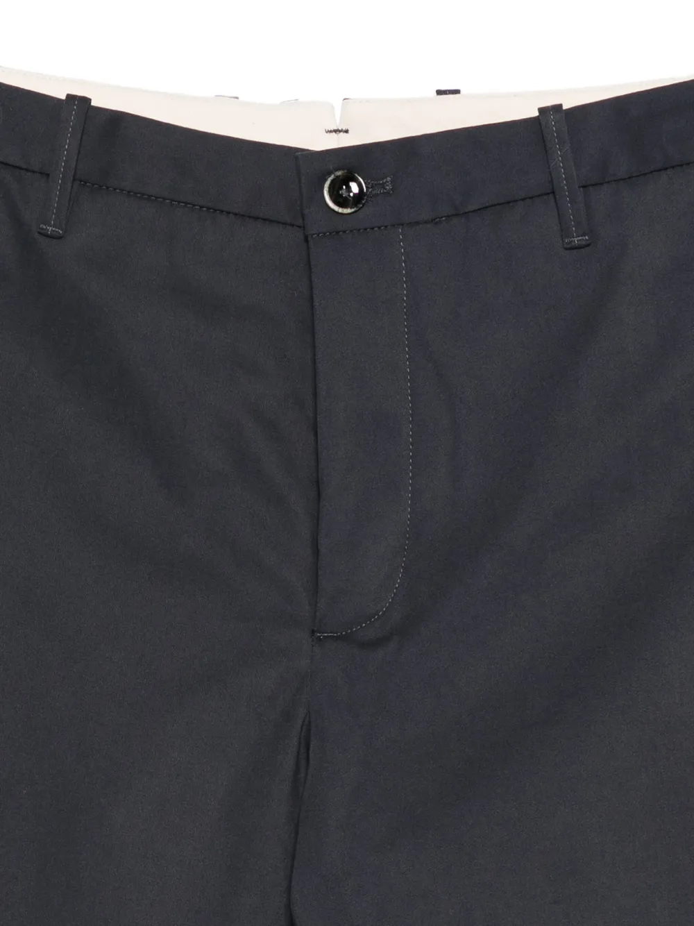 Nine In The Morning Flat-front Trousers In Blue