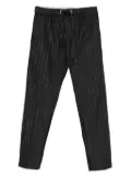 White Sand Greg pinstripe-pattern drawstring trousers - Grey
