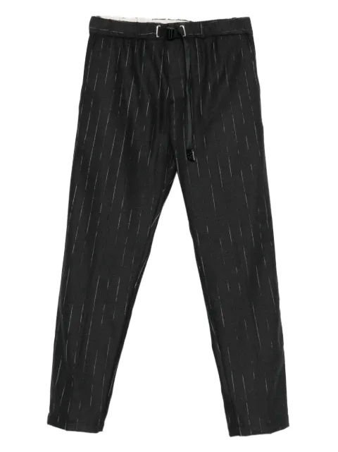 White Sand Greg pinstripe-pattern drawstring trousers
