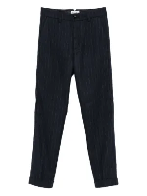 AMI Paris Flared Corduroy Trousers | Blue | FARFETCH RO
