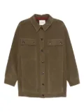 TRUE AVENUE corduroy button-fastening jacket - Brown