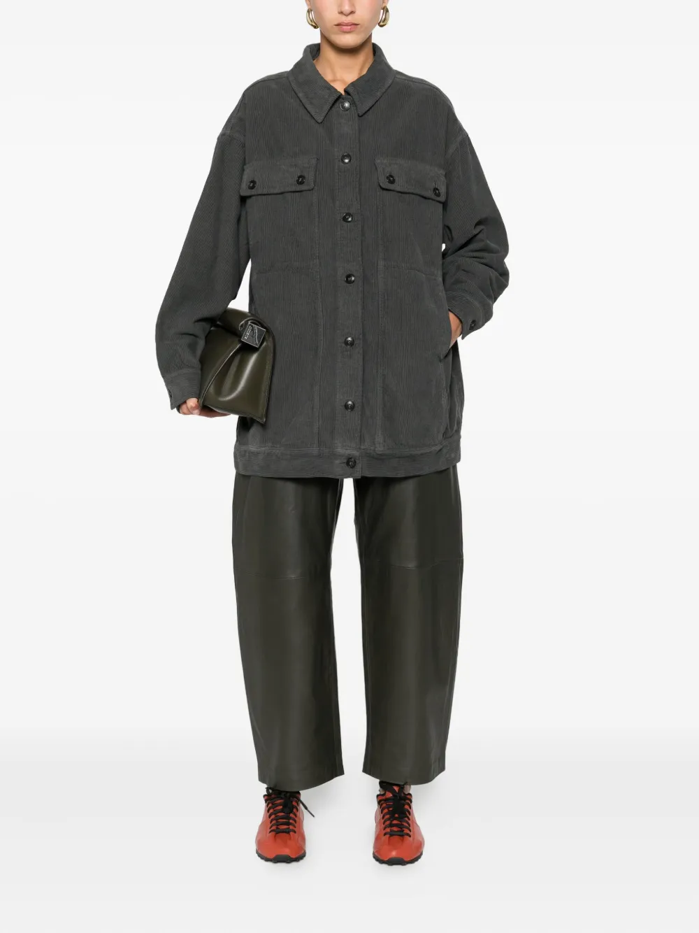 TRUE AVENUE corduroy chest-pocket jacket | Oversized Jackets | Image 2