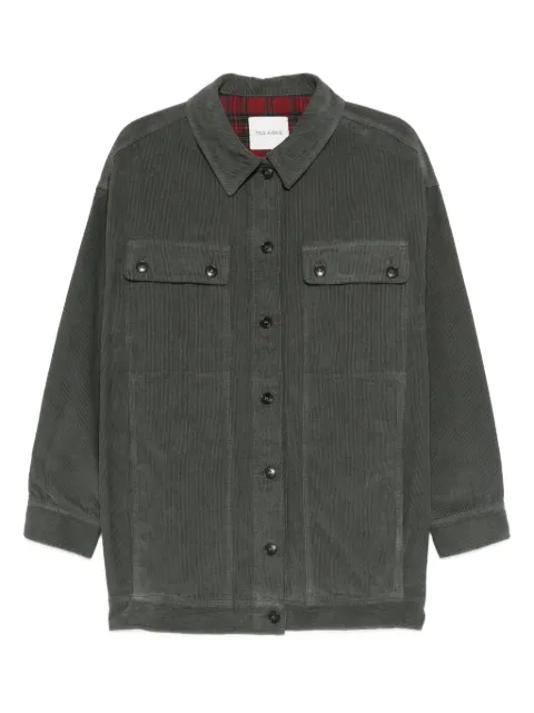 TRUE AVENUE corduroy chest-pocket jacket