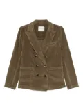 TRUE AVENUE corduroy double-breasted jacket - Green