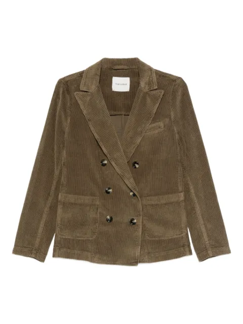 TRUE AVENUE corduroy double-breasted jacket