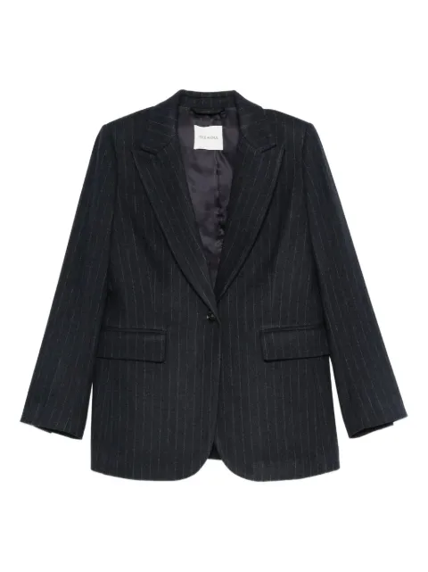TRUE AVENUE pinstripe single-breasted blazer