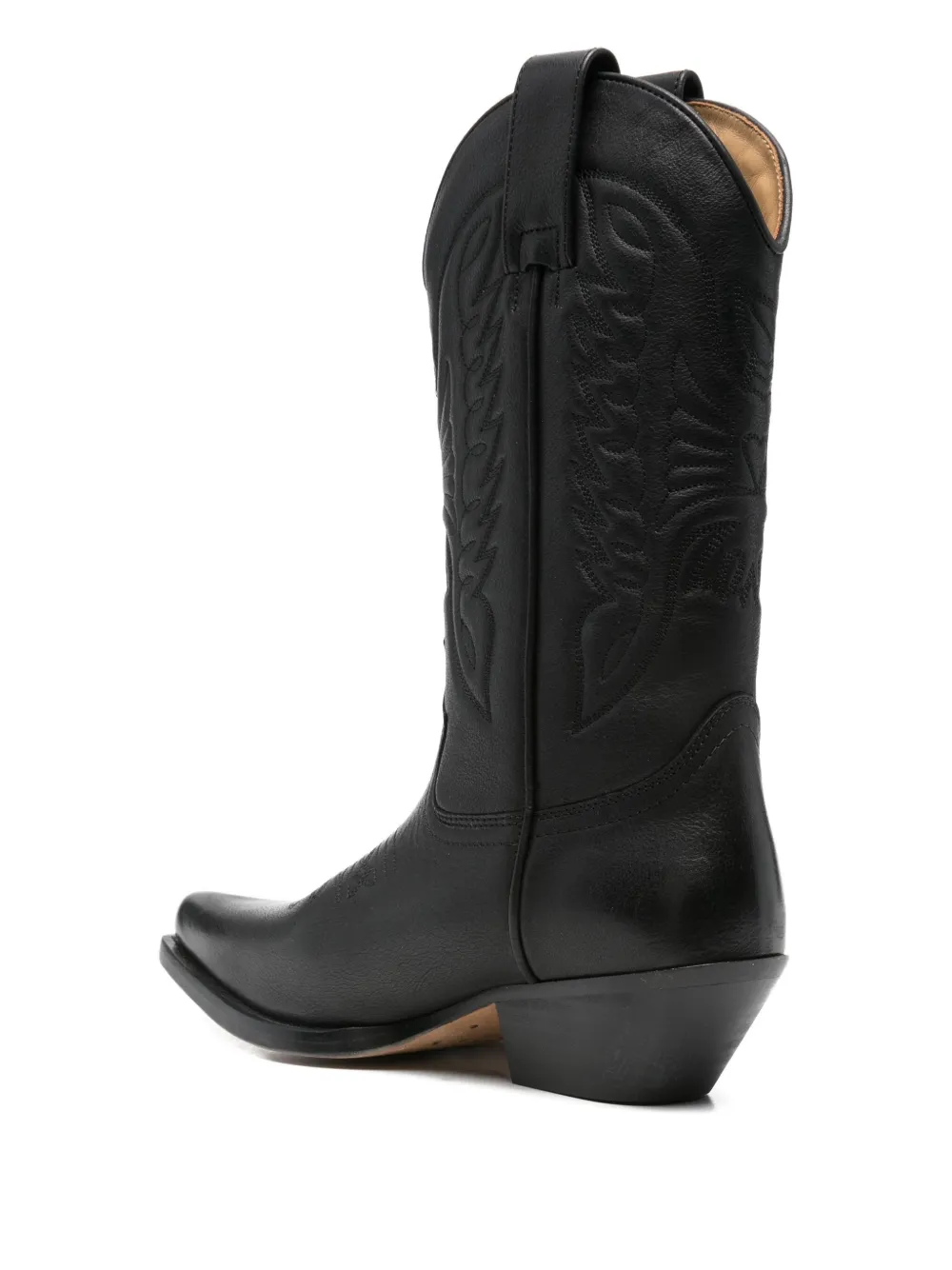 Pre-owned Maison Margiela Cowboy Panelled Boots In Black