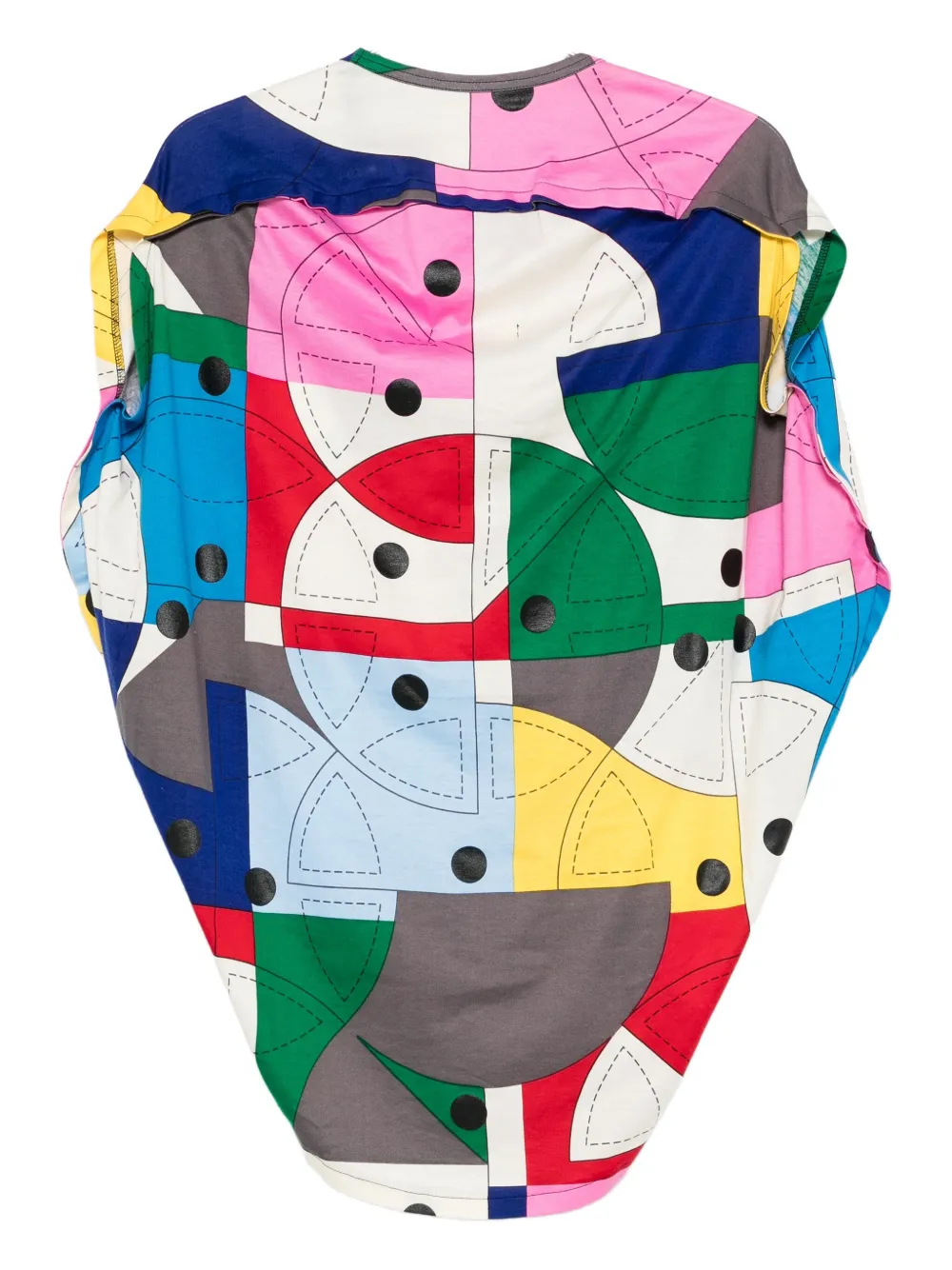 Comme Des Garçons Pre-Owned circular-cut T-shirt | Image 2