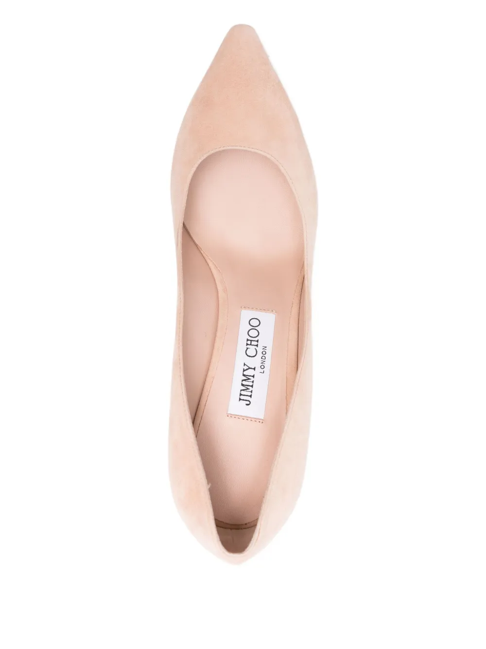 Pre-owned Jimmy Choo 85mm Romy Pumps In Neutral