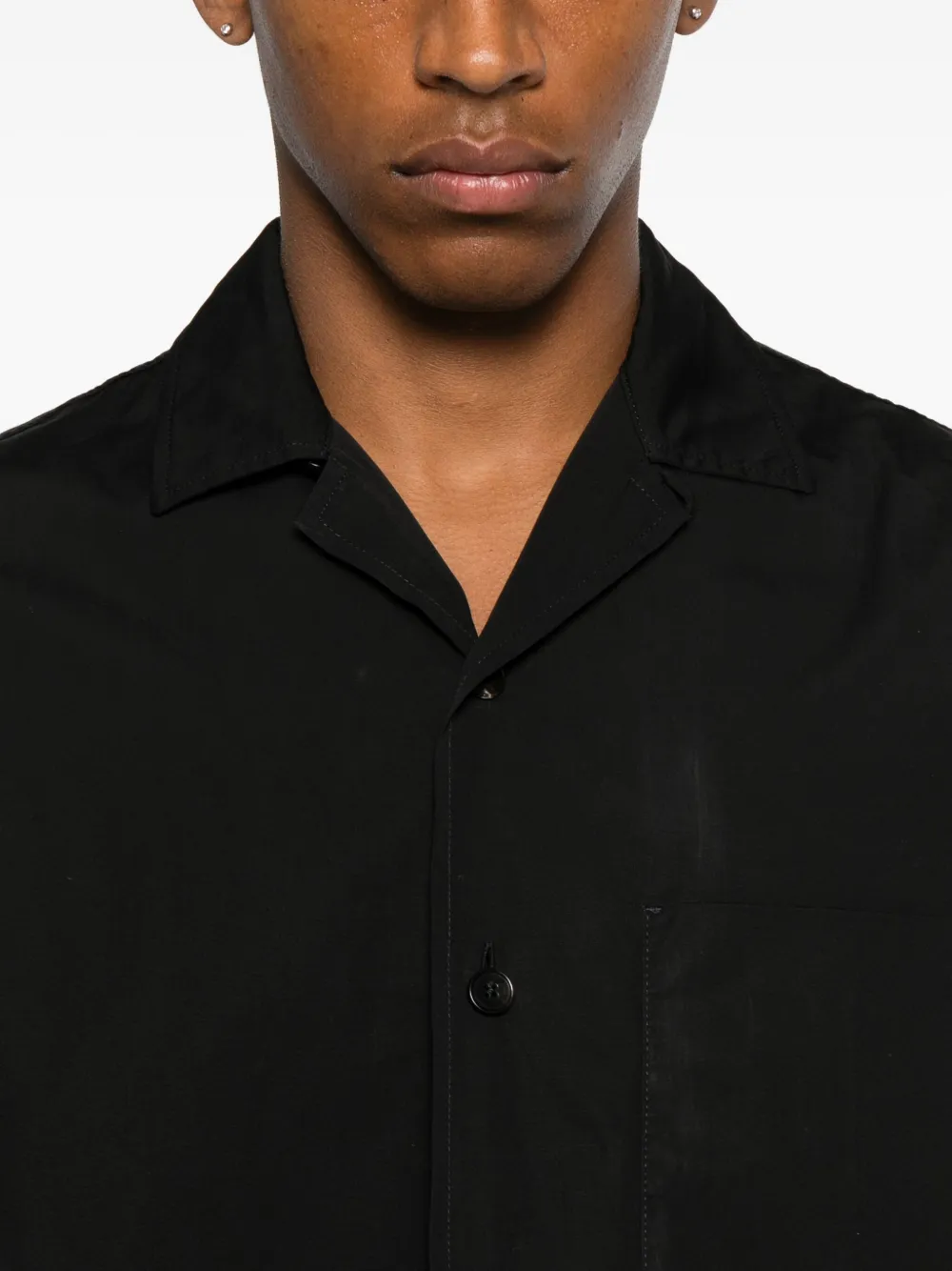 Jil Sander Pre-Owned short-sleeve Pocket Shirt | Black | FARFETCH RO