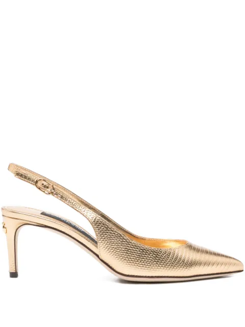 Dolce & Gabbana Pre-Owned 70mm slingback leather pumps