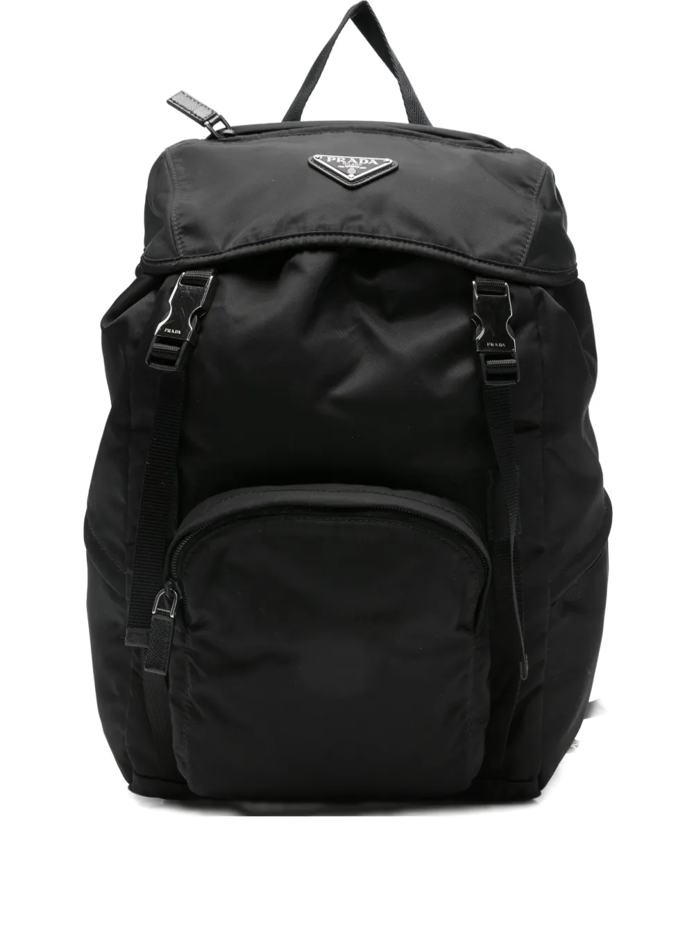 Pre-owned Prada Top-handle Backpack In Black