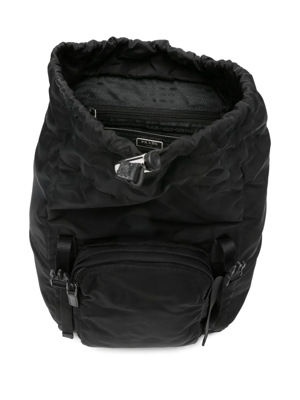Pre-owned Prada Top-handle Backpack In Black