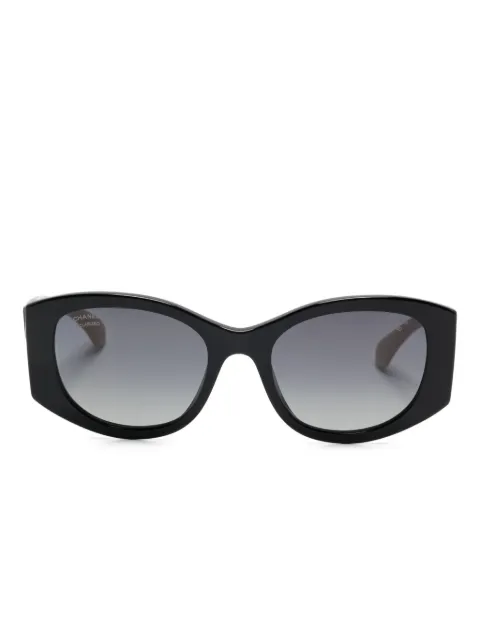 CHANEL Pre-Owned rectangle-frame sunglasses