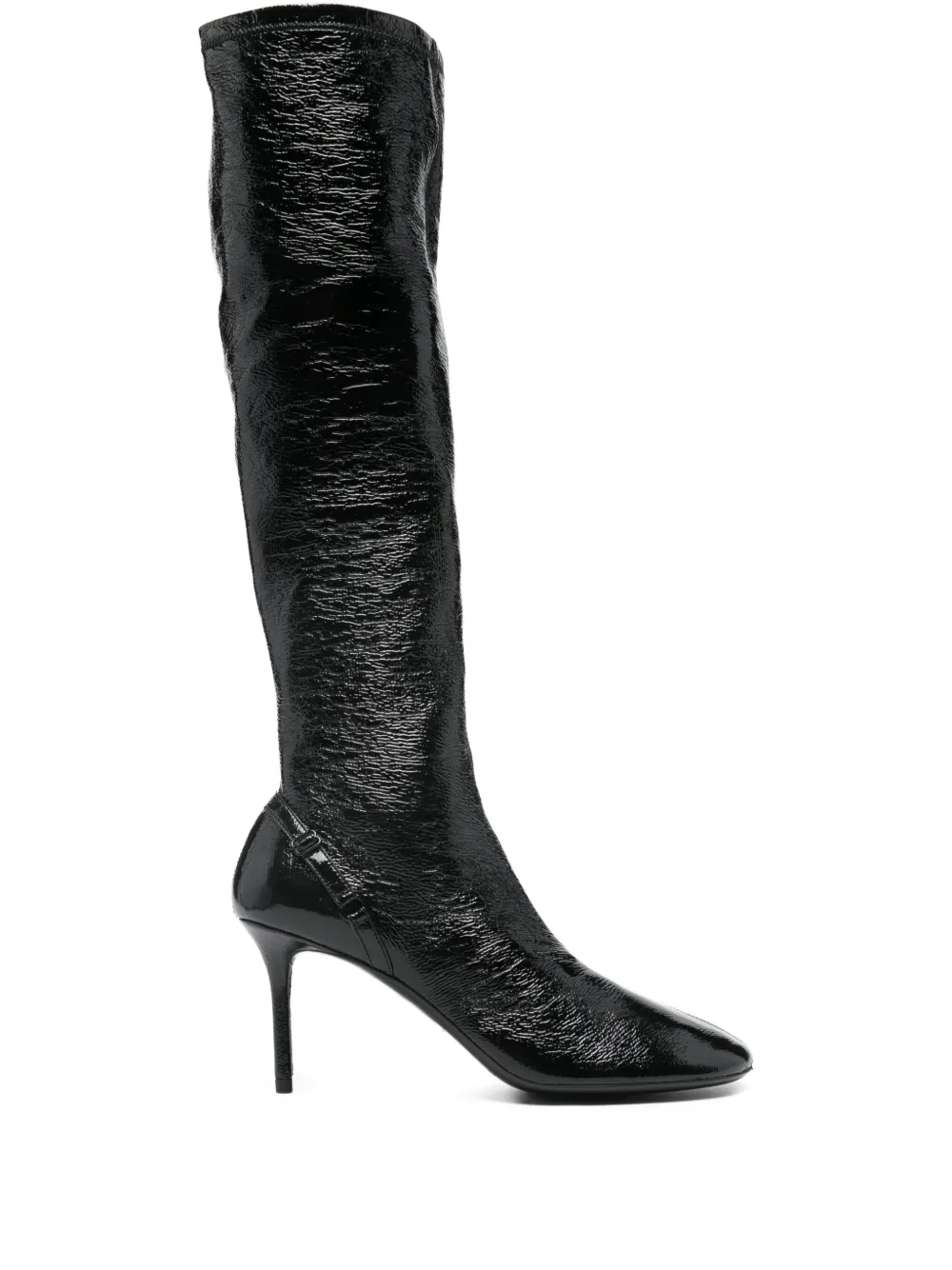 Courrèges Pre-Owned 75mm Oblique stiletto-heel boots | Black | Image 1