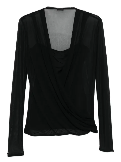 Givenchy Pre-Owned blusa cruzada de malla